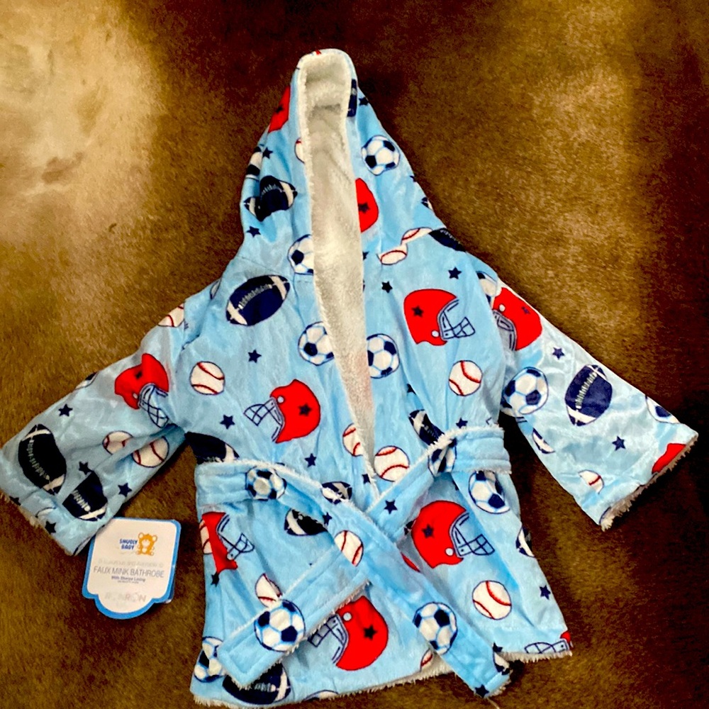 Baby Boy Bathrobe